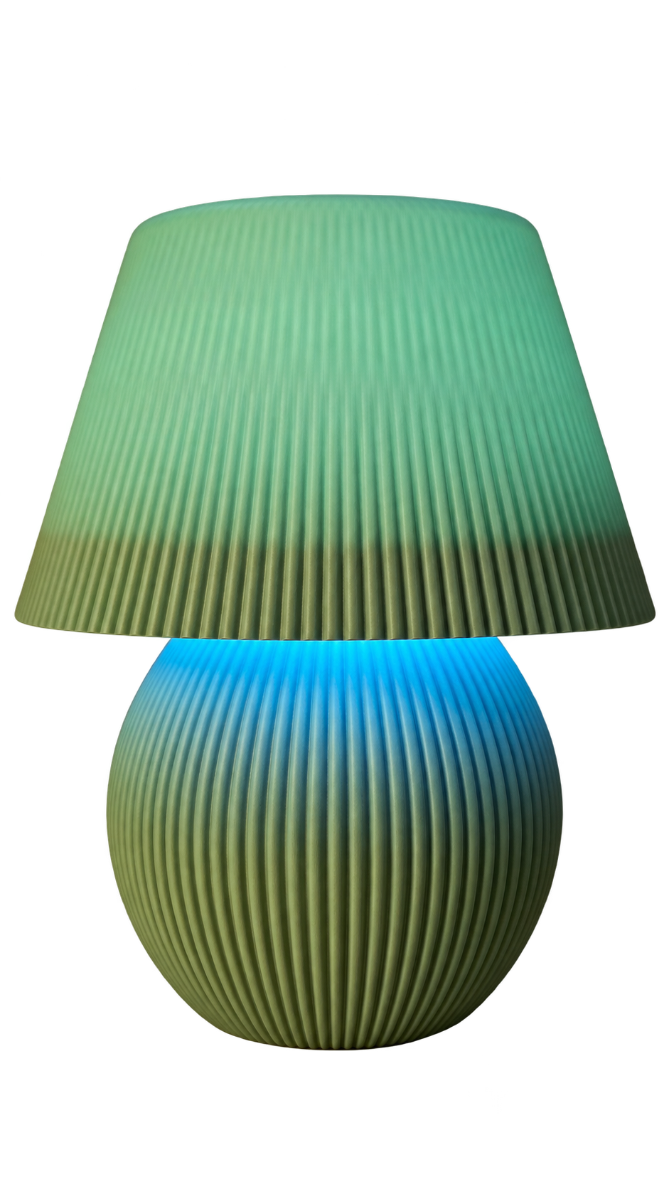Custom color 3D printed lamp example 4
